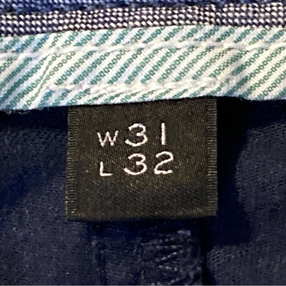 J. Crew Men's Deep Blue 250 Slim Pants (31/32)